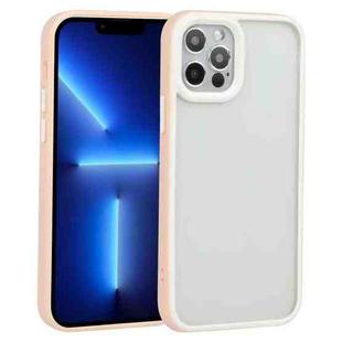 For iPhone 13 Pro Two-color Shield TPU + PC Phone Case (Light Pink)