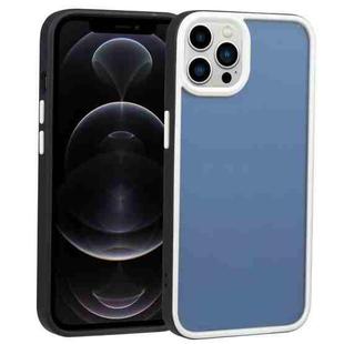 For iPhone 12 Pro Two-color Shield TPU + PC Phone Case(Black)