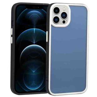 For iPhone 12 Pro Max Two-color Shield TPU + PC Phone Case(Black)