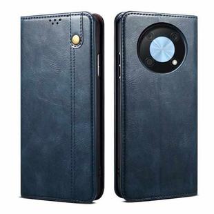 For Huawei nova Y90 4G/Enjoy 50 Pro Oil Wax Crazy Horse Texture Leather Phone Case(Blue)