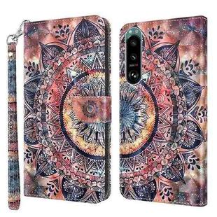 For Sony Xperia 5 III 3D Painted Leather Phone Case(Color Mandala)