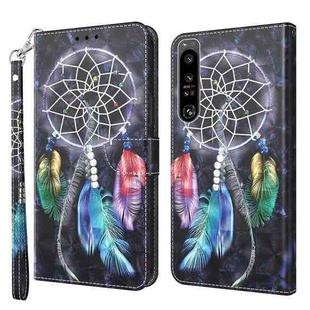 For Sony Xperia 1 IV 3D Painted Leather Phone Case(Colorful Dreamcatcher)