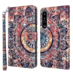 For Sony Xperia 1 IV 3D Painted Leather Phone Case(Color Mandala)