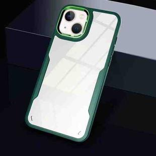 For iPhone 14 Transparent Acrylic + TPU Phone Case (Green)