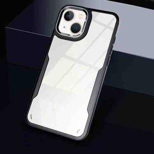 For iPhone 14 Plus Transparent Acrylic + TPU Phone Case (Black)