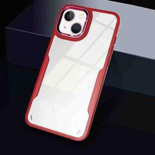 For iPhone 14 Plus Transparent Acrylic + TPU Phone Case (Red)