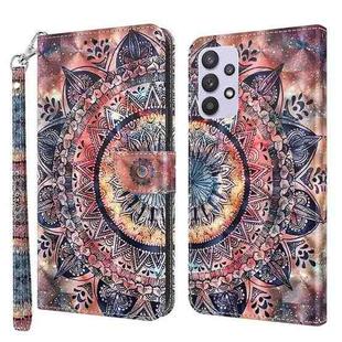 For Samsung Galaxy A32 5G 3D Painted Leather Phone Case(Colorful Mandala)