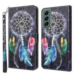 For Samsung Galaxy S21 FE 5G 3D Painted Leather Phone Case(Colorful Dreamcatcher)