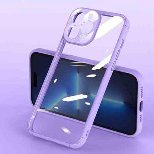 For iPhone 14 Pro Acrylic Transparent PC Phone Case(Purple)