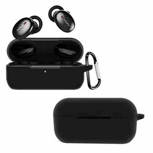 For 1MORE EHD9001TA Pure Color Bluetooth Earphone Silicone Protective Case(Black)
