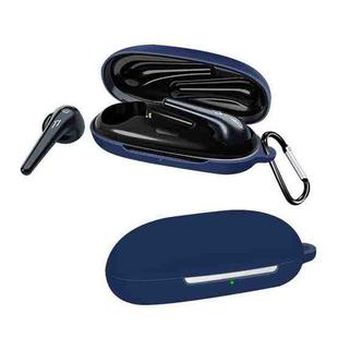 For 1MORE ESS3001T Pure Color Bluetooth Earphone Silicone Protective Case(Dark Blue)