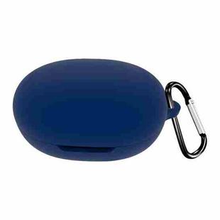 For GIONEE E2 Pro Pure Color Bluetooth Earphone Silicone Protective Case(Dark Blue)