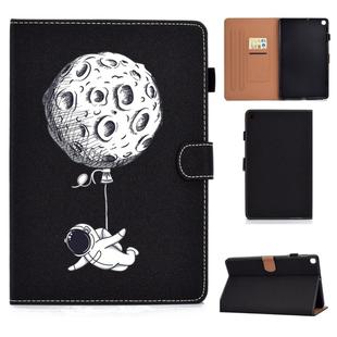 Pure Color Painting Left and Right Flat Leather Case with Pen Cover & Card Slot & Buckle Anti-skid Strip and Bracket(Starman)