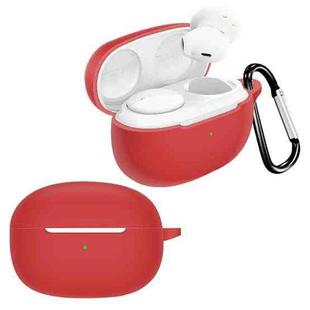 For Meizu POP 3 Pure Color Bluetooth Earphone Soft Silicone Protective Case With Hook(Red)