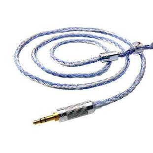 CVJ V3 1.2m 16 Cores Silver-plated 3.5mm Earphone Cable, Style:0.75mm(Silver-Blue)