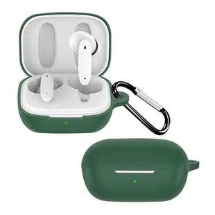 For MEIZU Meilan Blus Pure Color Bluetooth Earphone Soft Silicone Protective Case With Hook(Green)