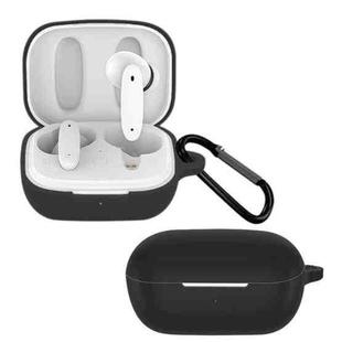 For MEIZU Meilan Blus Pure Color Bluetooth Earphone Soft Silicone Protective Case With Hook(Black)