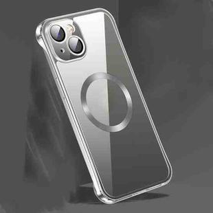For iPhone 14 Frameless Glass CD MagSafe Case (Black)