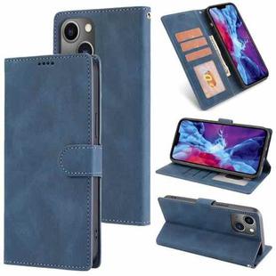 For iPhone 14 Fantasy Classic Skin-feel Calfskin Texture Leather Case(Blue)