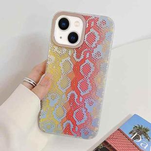 Python Texture Dual-side Laminating Phone Case For iPhone 14(Autumn)
