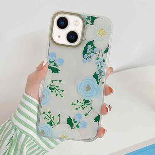 Dual-side Laminating Fresh Flowers Phone Case For iPhone 14(Onion Orchid)