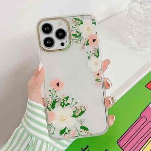 Dual-side Laminating Fresh Flowers Phone Case For iPhone 14 Pro(China Aster)