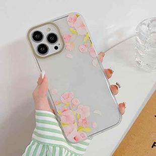 Dual-side Laminating Elegant Flowers Phone Case For iPhone 13 Pro Max(Begonia)