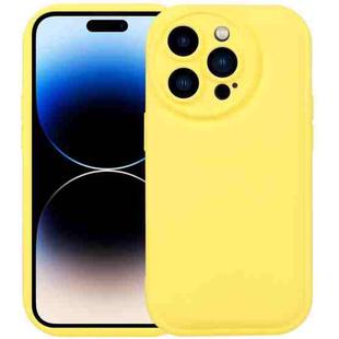 For iPhone 14 Pro Liquid Airbag Decompression Phone Case(Lemon Yellow)