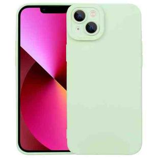 For iPhone 14 Liquid Silicone Full Coverage Phone Case (Light Green)