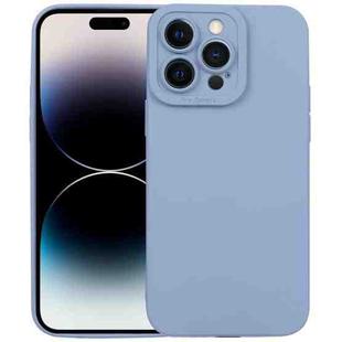 For iPhone 14 Pro Liquid Silicone Full Coverage Phone Case(Blue Grey)