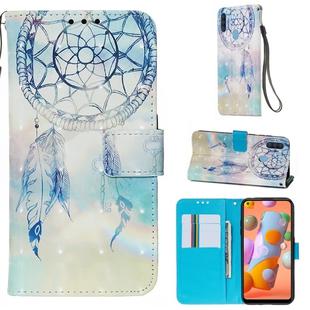 For Galaxy A11 3D Painting Horizontal Flip Leather Case with Holder & Card Slot & Wallet & Lanyard(Fantasy Wind Chimes)