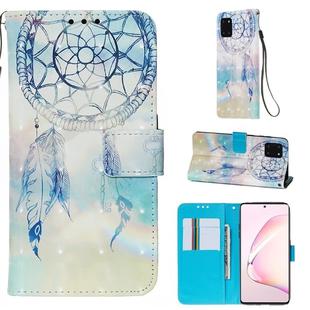 For Galaxy A81 3D Painting Horizontal Flip Leather Case with Holder & Card Slot & Wallet & Lanyard(Fantasy Wind Chimes)
