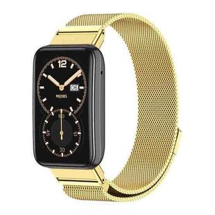 For Xiaomi Mi Band 7 Pro Mijobs Milan Magnetic Stainless Steel Watch Band(Gold)