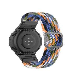 For Amazfit T-Rex / T-Rex Pro / Ares Adjustable Buckle Braided Nylon Watch Band(Colorful)