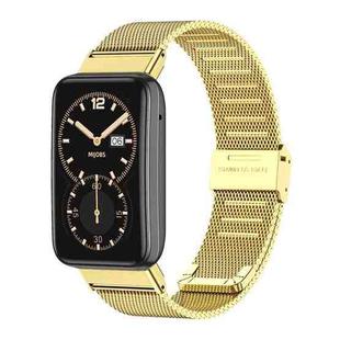 For Xiaomi Mi Band 7 Pro Mijobs Milan Buckle Stainless Steel Watch Band(Gold)