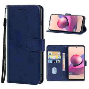 For Xiaomi Redmi Note 11 SE India Leather Phone Case(Blue)