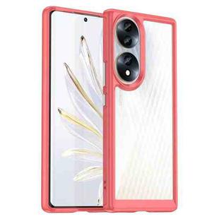 For Honor 70 5G Colorful Series Acrylic + TPU Phone Case(Red)