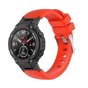 For Amazfit T-Rex / T-Rex Pro / Ares Twill Silicone Watch Band(Red)