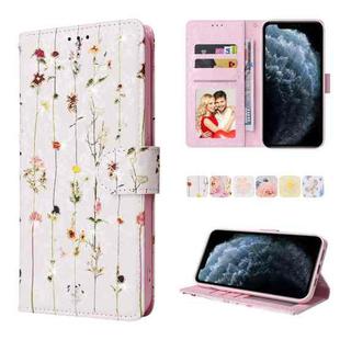 For iPhone 11 Pro Max Bronzing Painting RFID Leather Case(Dreid Flower World)