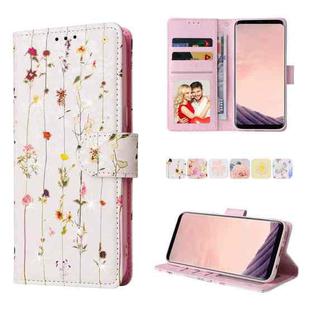 For Samsung Galaxy S8 Plus Bronzing Painting RFID Leather Case(Dreid Flower World)