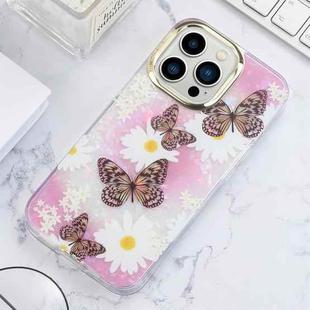 For iPhone 14 Plus Shell Texture Flower TPU Phone Case (Purple Butterfly)