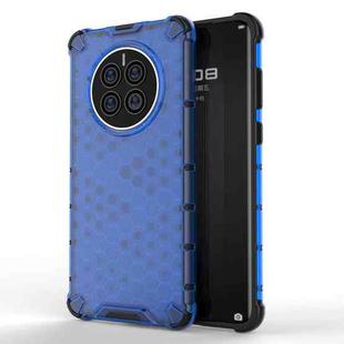 For Huawei Mate 50 Shockproof Honeycomb PC + TPU Phone Case(Blue)