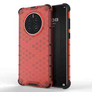 For Huawei Mate 50 Shockproof Honeycomb PC + TPU Phone Case(Red)