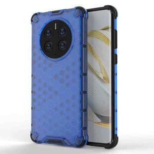 For Huawei Mate 50 Pro Shockproof Honeycomb PC + TPU Phone Case(Blue)
