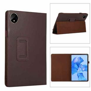For Huawei MatePad Pro 11 inch 2022 Litchi Texture Leather Tablet Case with Holder(Brown)