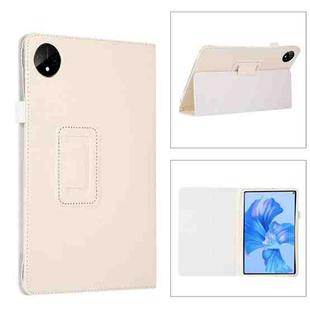For Huawei MatePad Pro 11 inch 2022 Litchi Texture Leather Tablet Case with Holder(White)