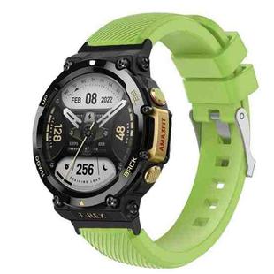 For Amazfit T-Rex 2 Twill Silicone Watch Band(Green)