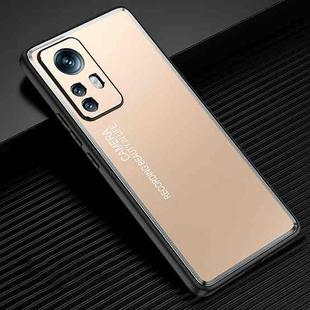 For Xiaomi 12 Pro/12S Pro Light and Shadow Series Frosted Metal Phone Case(Gold)