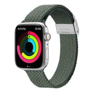 DUX DUCIS Braided Nylon Elastic Strap For Apple Watch Series 8&7 45mm / SE 2&6&SE&5&4 44mm / 3&2&1 42mm(Green)