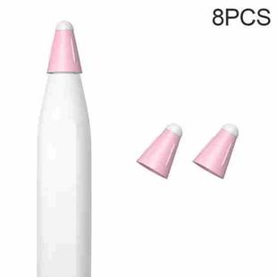 8 PCS / Set Fiber Texture Nib Protector For Apple Pencil(Pink)